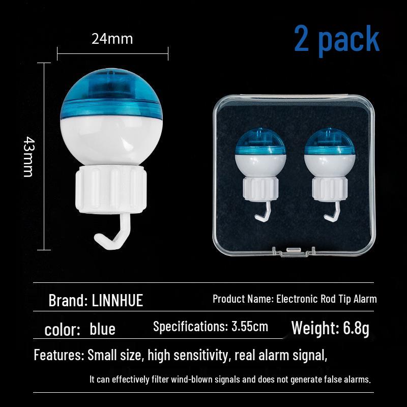 Ikejin High Sensitivity Automatic Rod Tip Light and Alarm for Night Fishing