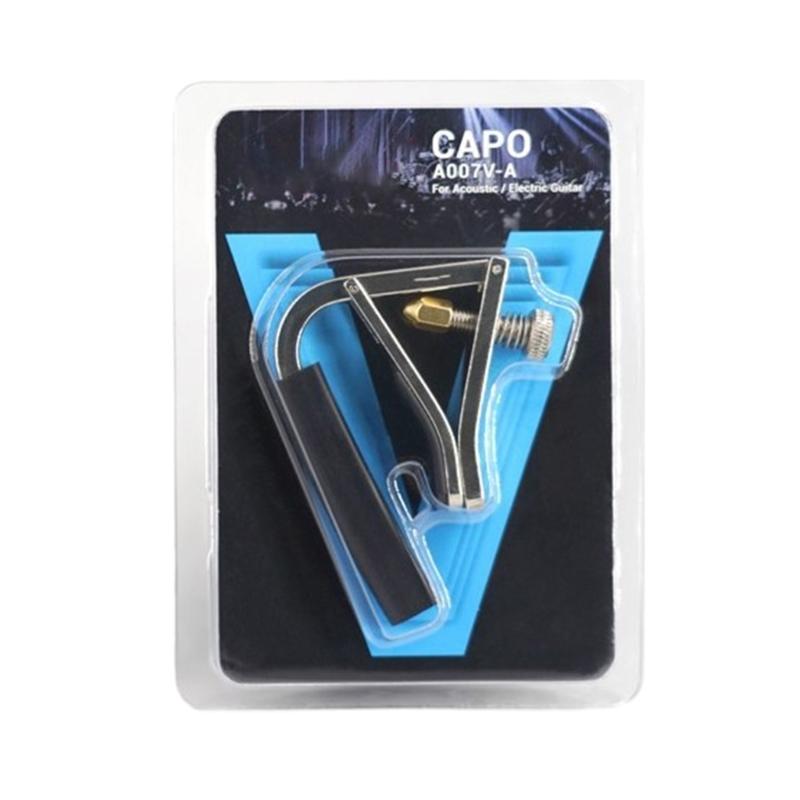 

Lightweight A007V Metal Guitar Capo for Traveling Musicians Smooth Action