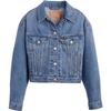 Levis X Beyoncé Collaborazione Autunno/Inverno 25 Design con Laccio Posteriore Giacca di Jeans Casual Giacche da Donna 005OO-0000