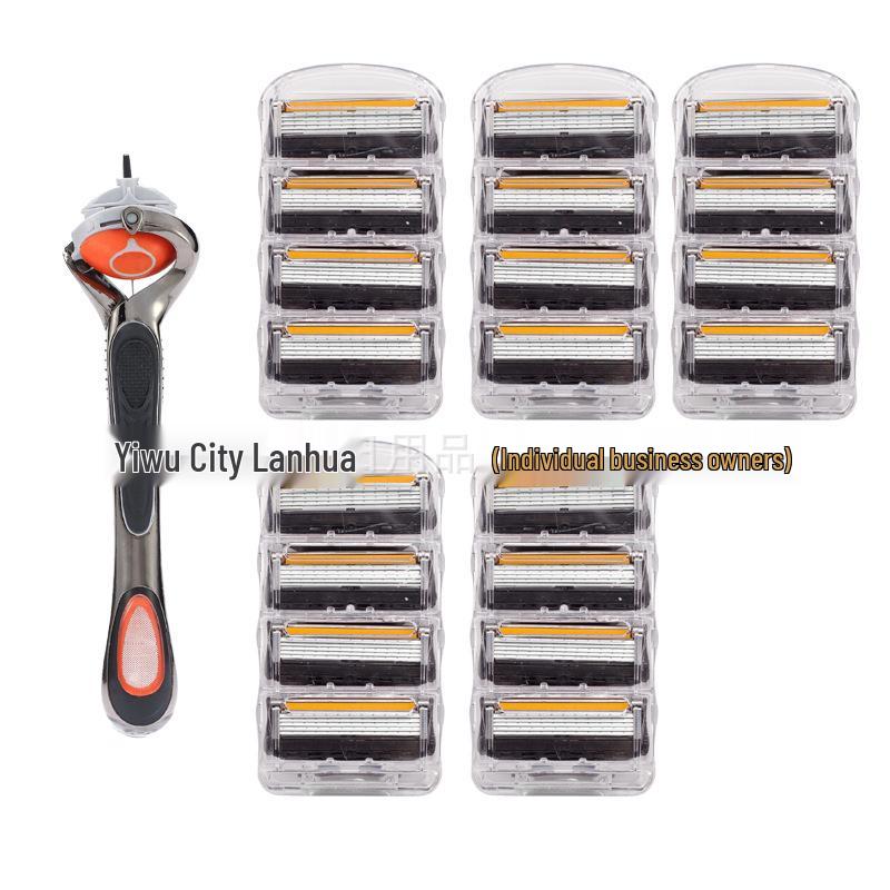 German-Quality Manual Razor: Old-Fashioned 5-Layer Blade for Men, Universal Fit