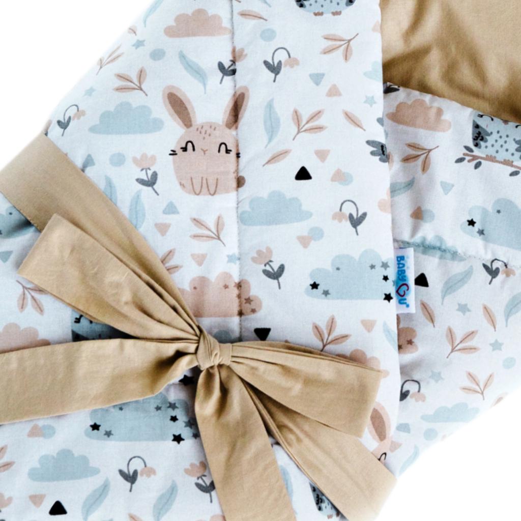 Babyu, Baby Swaddle Wrap Double Fastening Cotton 80x80 Cm