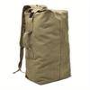 Large Capacity Khaki Canvas Backpack Men's Adjustable Travel Mountaineering Backpack Men's Backpack