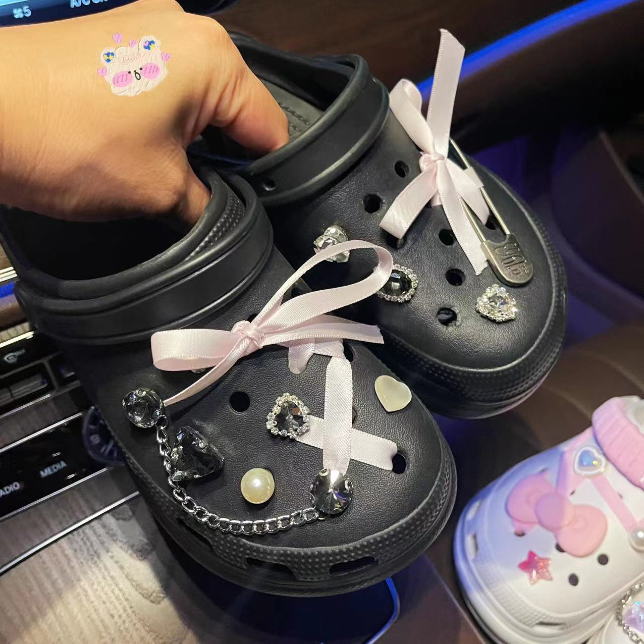 

Подвески для обуви «сделай сам», балетная лента, съемная декоративная пряжка, очаровательные аксессуары для обуви, детский праздничный подарок для женщин и девочек