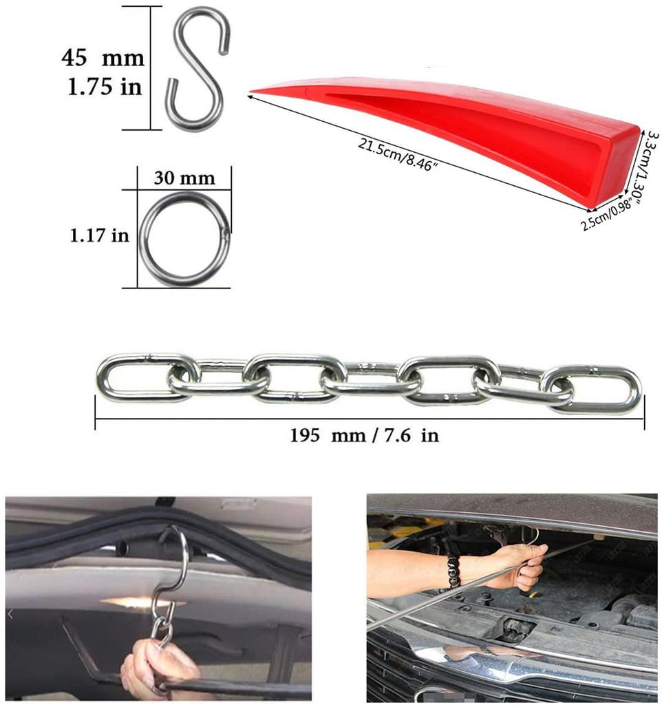 WHDZ Car Dent Repair Dent Car Dent Repair Car Car Repair Tool Car Dent Repair Car Dent Repair Red Air Dent Inspection Storage Bag Set Tool, Repair,