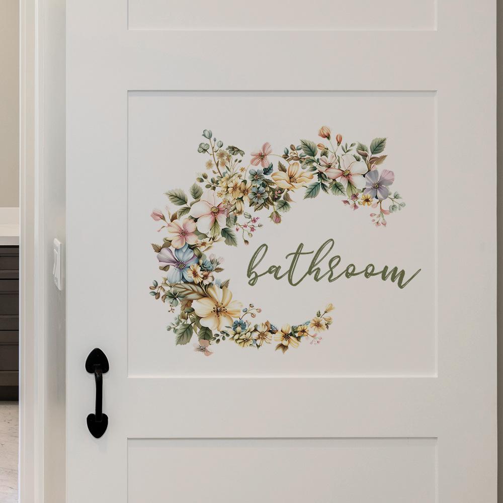 Fun-f203 Ușă de baie cu slogan englezesc și autocolante decorative pentru casă