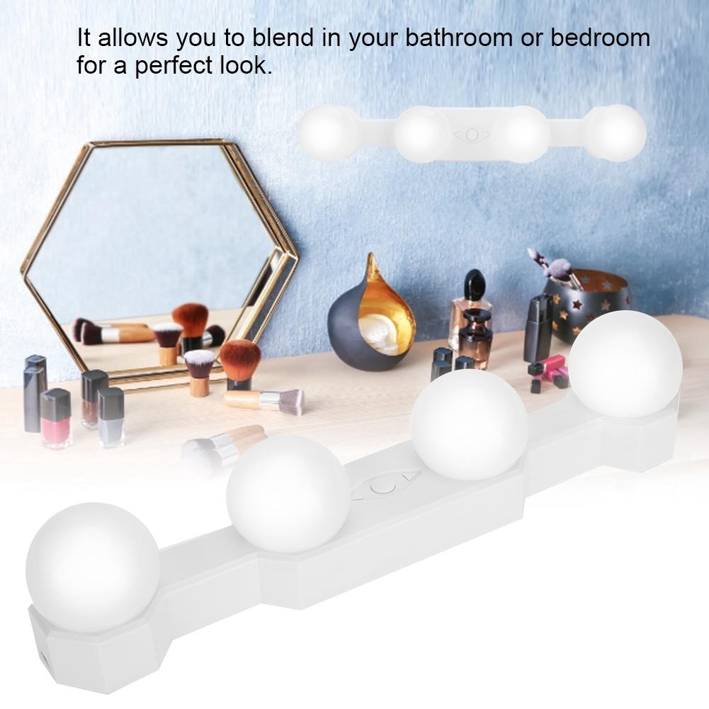 

Four Bulbs Mirror Front Light Portable Super brilliant LED Makeup Filling Lamp