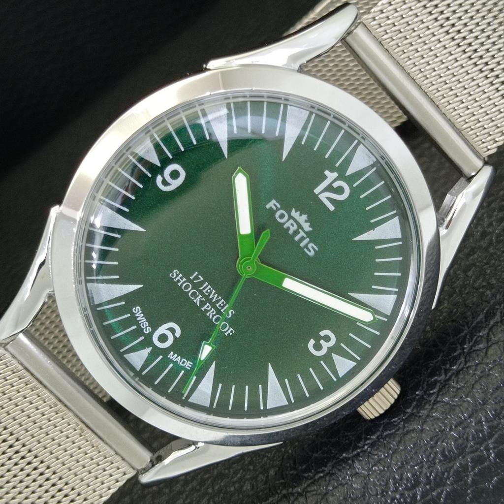 

ШВЕЙЦАРСКИЕ МУЖСКИЕ ВИНТАЖНЫЕ ЧАСЫ С РУЧНЫМ ЗАВОДОМ, ВОССТАНОВЛЕННЫЕ, ЦИФЕРБЛАТ ЗЕЛЕНОГО ЦВЕТА a701003-5 R205a-a701003