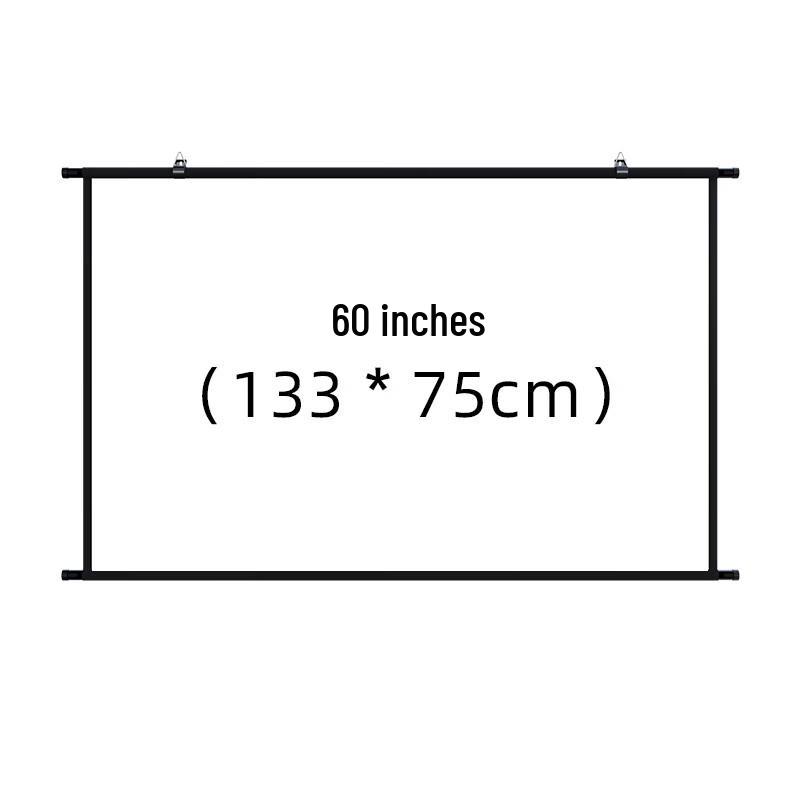 60-inch 16:9 Portable Projector Screen with Stand