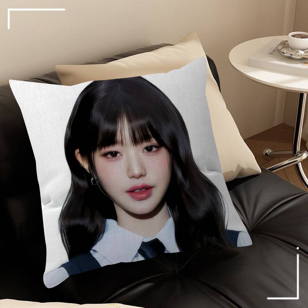 

Pillow Cover Design cushion Cover decor Holiday Decorati Korean idol beauty W-wonyoung 30cmx30cm