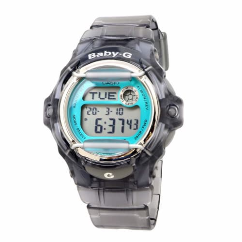 Casio BABY-G BG-169R-8B Women's Watch, Clear Gray x Turquoise, Overseas Model