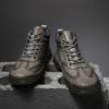 Men's Retro Genuine Leather Large Size Casual Shoes Winter Plus Velvet Warm Ankle Boots Spring and Autumn Men's Mid-cut Short Boots