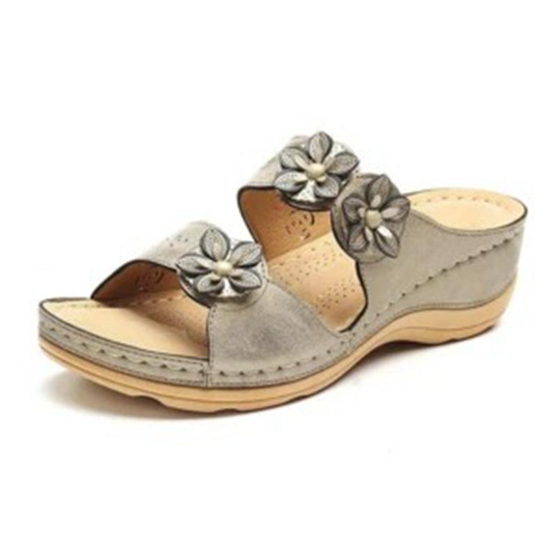 Summer new flower cool slippers women wish casual slippers women