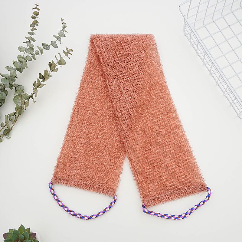 Rede de Banho de Bucha de Camada Dupla e Toalha Esfoliante para Costas para Homens e Mulheres - Corda de Sauna, Raspador de Lama, Removedor de Manchas
