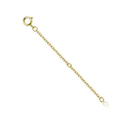 Silver Gold-plated Extension 6 Cm for a Necklace or Bracelet, 925 Silver