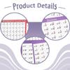4 Pieces Math Posters for Kids Double Sided with Answers Erasable Teacher Must Have Secondary