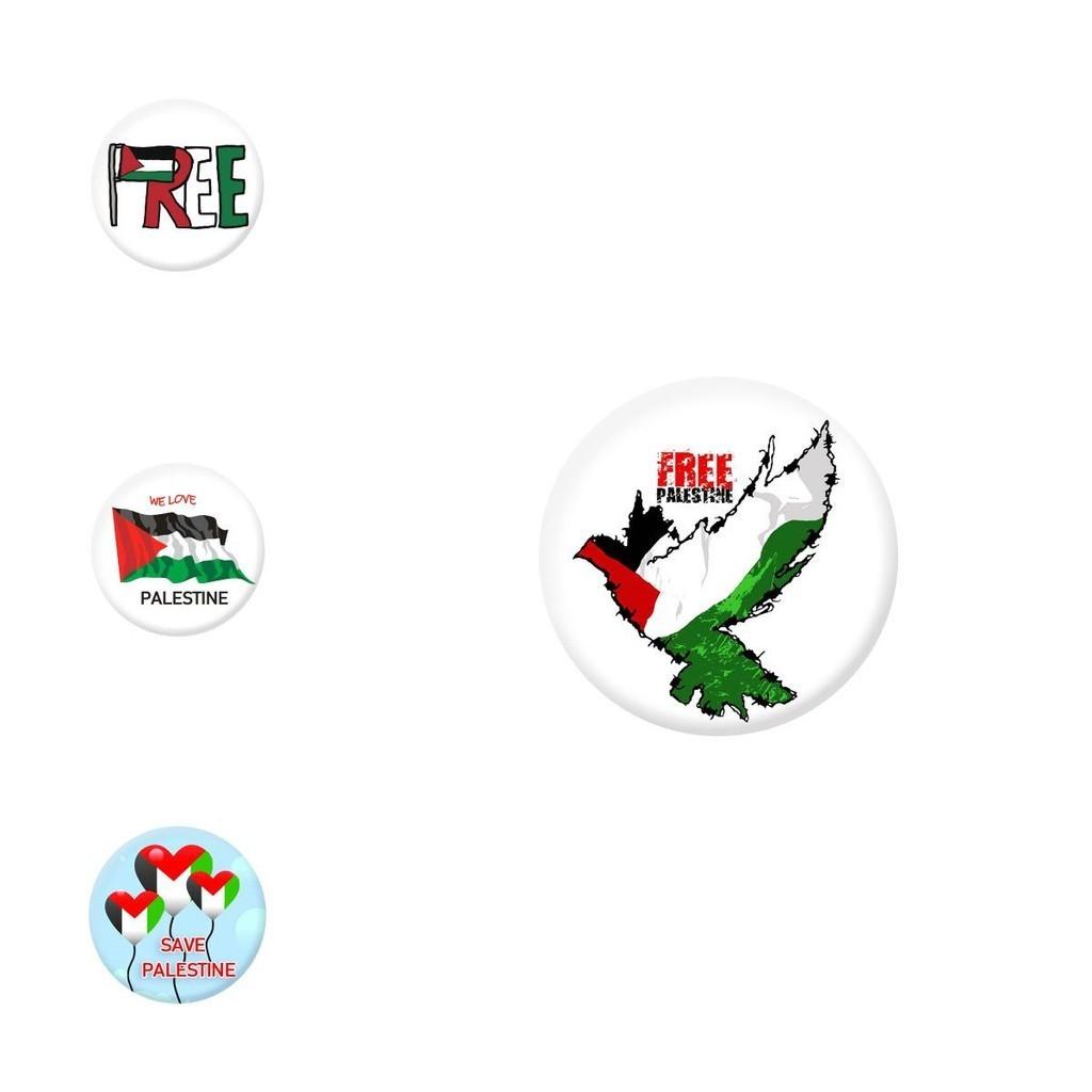 Emblema da Bandeira da Palestina Impresso Artesanato Requintado