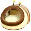 Moin Moin Golden Hamster, Syrian Hamster, Bird, Parakeet, Small Animal House Bed, 17cm (W) X 13cm (H) X 18cm (D), Cottage, Sleeping Place, Hideaway, B