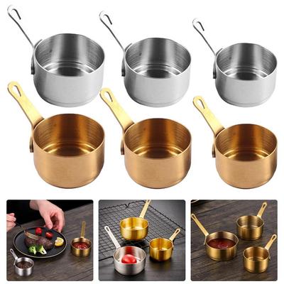 Suppentöpfe Sauce Pan 1 stücke 60-100ml Tasse Lange Griff Mini
