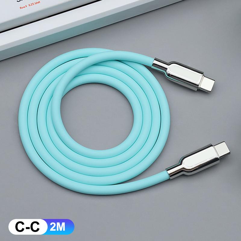 240W Pd3.1 Liquid Silicone Usb C Type-C Fast Charging Cable 15 16 17 S23 S24 S25