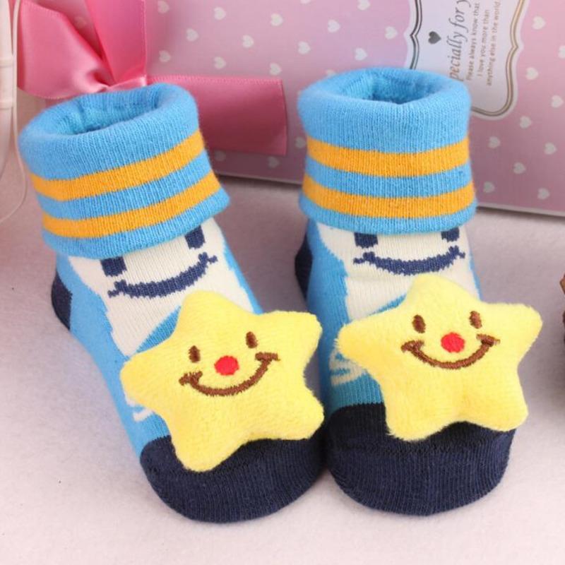 Baby Socks Toy Slipper Girls Boy Newborn Accessories Anti Slip Toddlers Gift Clothes Kids Infant Stuff Children With Bell Animal