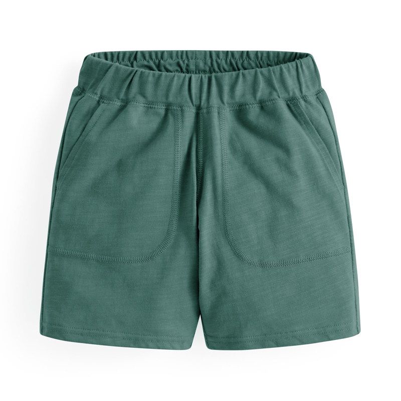 Girl Shorts Summer Thin 2024 New Arrival Kids Pants Half Length Boy Summer Clothing Boys and Girls Sports Pants Outwear Green 90