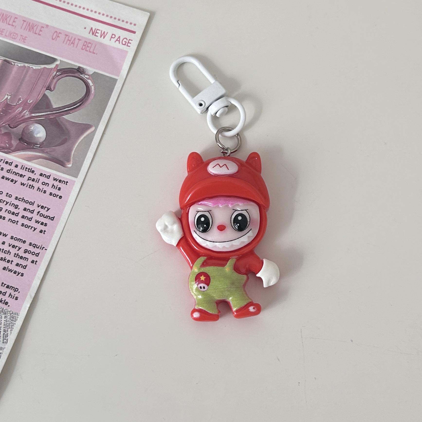 

Девичье Сердце Лабубу Мультяшный Брелок: Мягкий и милый кулон для лучших друзей или пар. красный