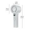 USB Rechargeable Mini Fan Portable Handheld Fan with 100-Purple