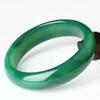 Natural Green Chalcedony Bracelet Fashionable Charm Emerald Bangle Women's Gift