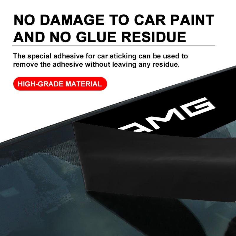 Bil Frontrute Klistremerker Foran og Bak Dekorativt Emblem For Mercedes Benz AMG W212 W205 W246 W177 W176 W213 GLC GLE GLS ML Velkommen Laserlampe