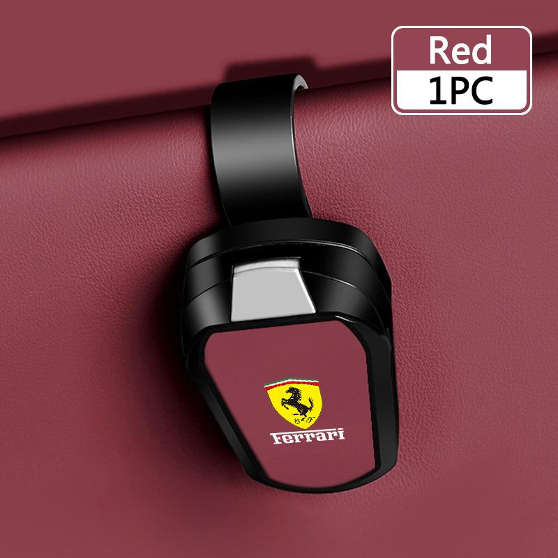 Car Sun Visor Glasses Holder Organizer Anti-Slip Eyewear Clip For Ferrari F430 Stradale Roma 488 Spider SF90 LaFerrari Portofino JQ7