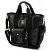 Bolso mensajero shopper negro A4 de Laura Biaggi