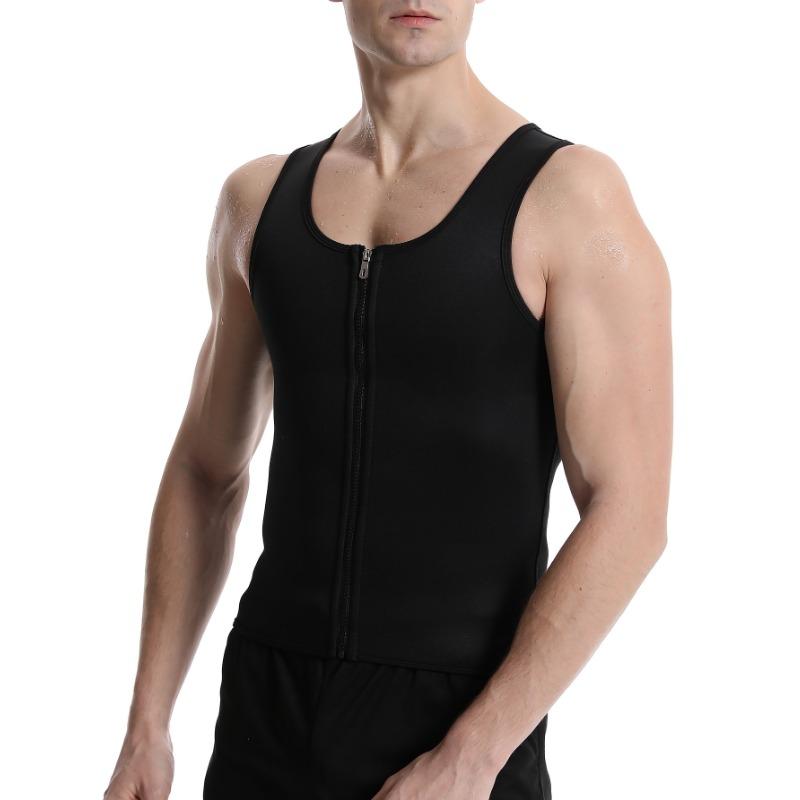 Men Sports Quick Dry Sweat Absorbent Slimming Body Shaper Sauna Vest