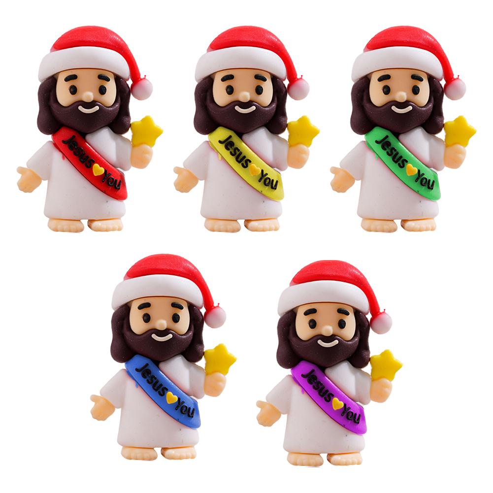 50Pcs Easter Jesus Toys Easter Mini Jesus Figurines Decorative School Craft Multifunctional Jesus Sunday Party Favors Easter
