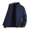 Autumn/Winter Men's Reversible Stand Collar Jacket - Trendy, High-Quality Dad's Coat