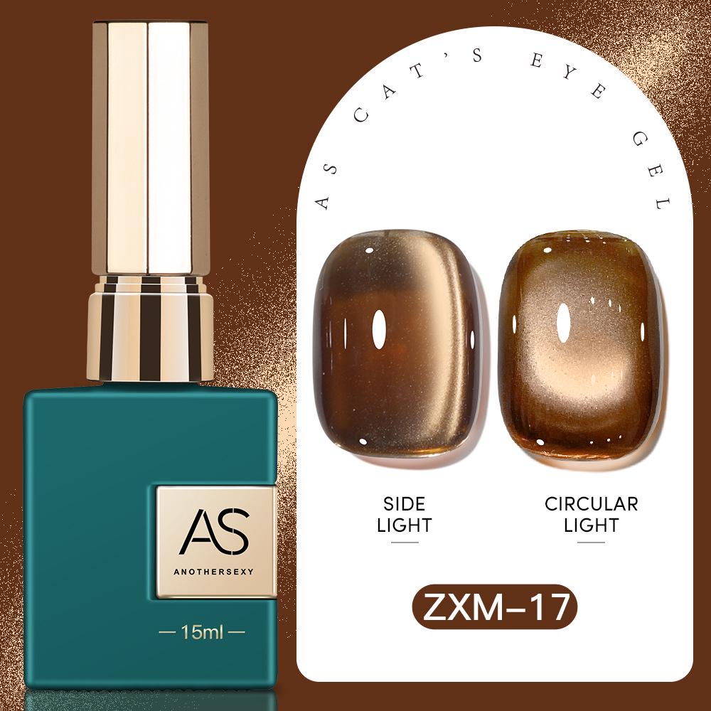 30 Shades Suspended Mirror Cat Eye Gel Polish Set with Glitter Glass Bead Effect