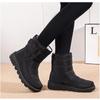 Warm Winter Snow Boots Fleece Lined Oxford Cloth Waterproof Boots Women Boots