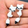 Earrings Cartoon Animal Shape Polymer Clay Handmade Ear Studs for Party