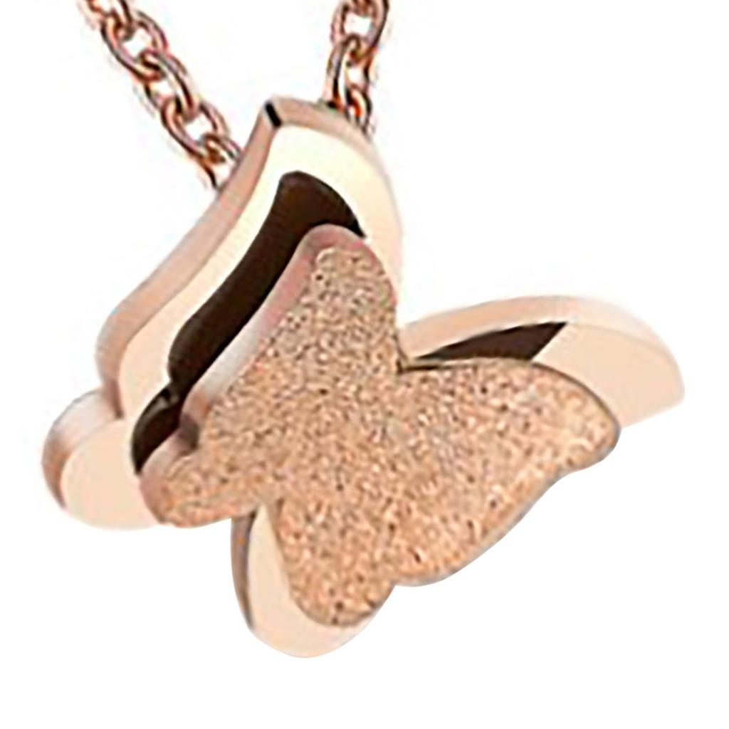 Schmetterlingskette Leicht Wunderschön Schlicht Titanstahl Schmetterlingskette für Damen