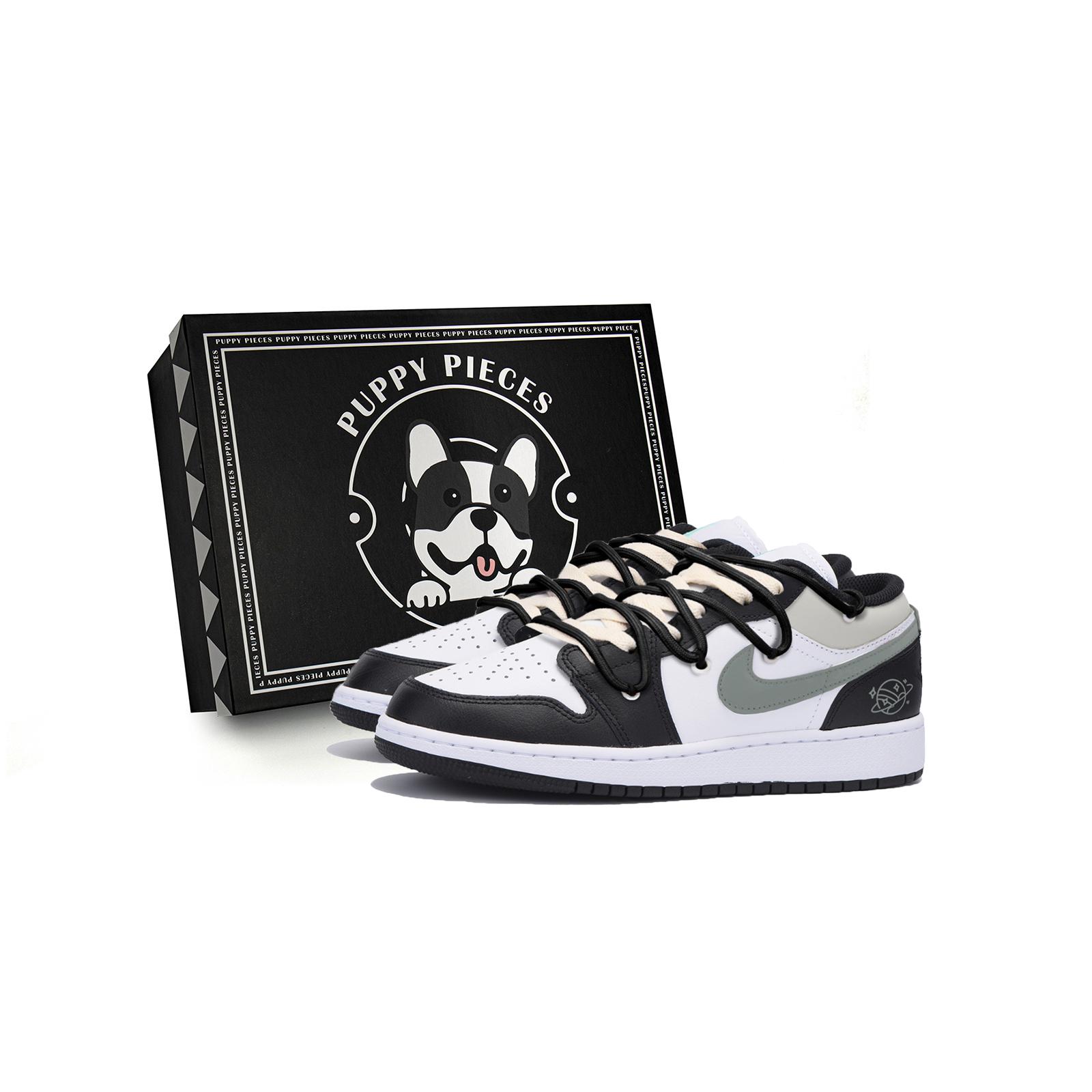 

Jordan Air Jordan 1 Abrasion Resistant Low top Vintage Basketball Shoes Men s Black White 553558-131(Team85-S-BOX-A) 43