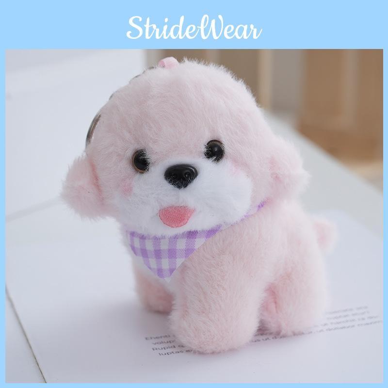 Plush Dog Adorable Keychain With Plush And Pp Cotton Filling For Decor Bag