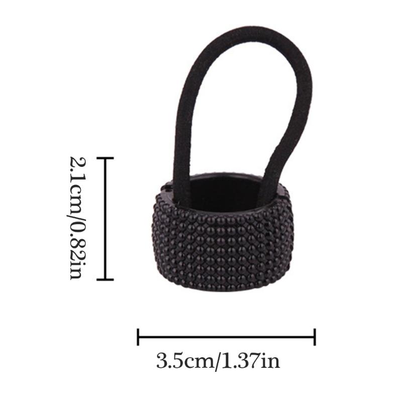 4 buc Suporturi de Coadă de Cal cu Paiete Elastice Strass Bandă de Păr Culoare Multiplă Elastice de Păr Accesorii de Păr pentru Femei