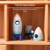 Newborn Silicone Montessori Games Toys Rocket Model Montessori Educational Toys Baby Aircraft Manned Toys Children Birthday Gift