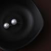 Round Shape Pearl Earrings 4mm 5mm 6mm 8mm 10mm 12mm Elegant Round Ball Earrings Jewelry Accessories Ear Stud Wedding Engagement