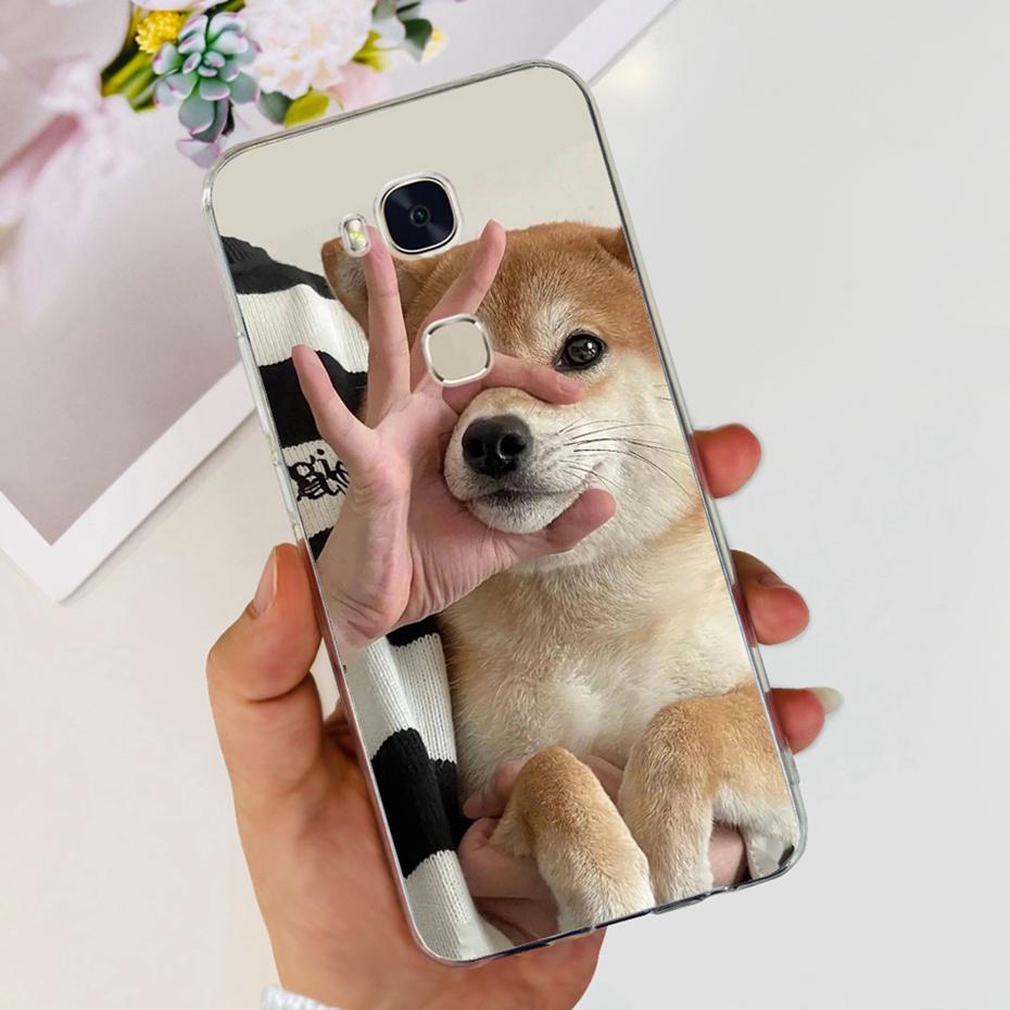 Lovely Printing Case For Huawei GR5 KII-L22 KII-L21 / GR5 2017 BLN-L21 BLN-L22 Soft Silicone TPU Back Cover Phone Cases
