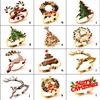 Weihnachten Edelstahl Serviettenring Weihnachten Tragbare Papier Taschentuchhalter Bankett Esstisch Dekoration Restaurant Ornament