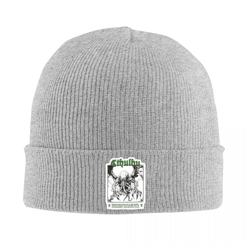 Cthulu And Lovecraft Miskatonic Warm Knitted Cap Winter Knit Bonnet Hat Skullies Beanies Hip Hop Caps for Unisex