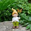 Set of 3 Butterfly Boy Garden Decoration Indoor Outdoor Garden Landscape Statue