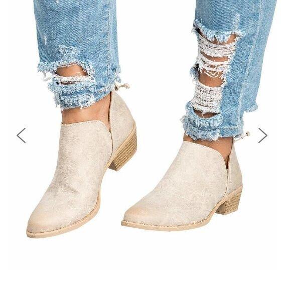 2025 New Autumn and Winter Ankle Boots Women's Large Short Boots