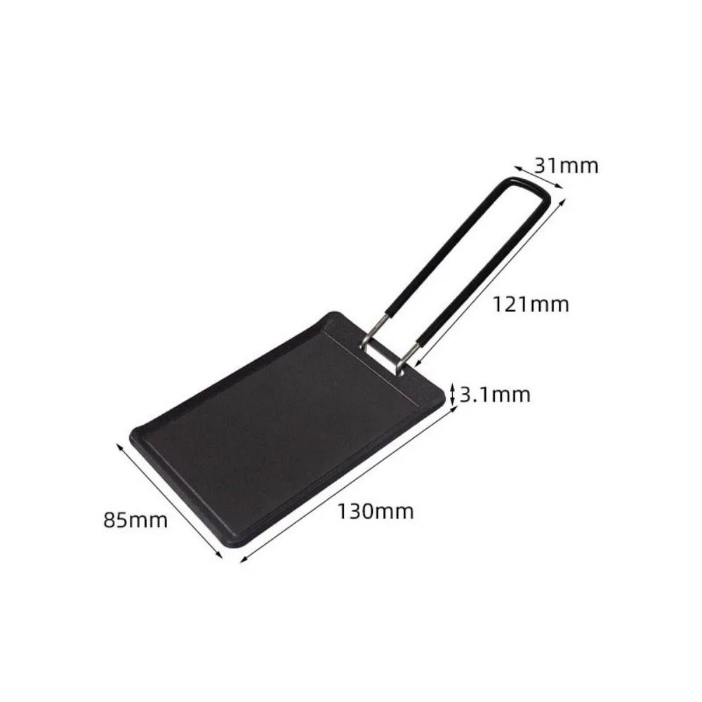 Rectangle Camping Frying Pan Cheese Pan Barbecue Tray Outdoor Tools Mini Grill Pan Hiking