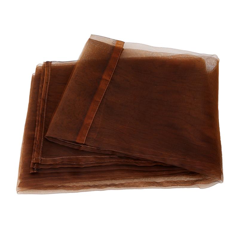 Colorful Sheer Tulle Curtains Polyester Solid Color Rod Pocket Curtain for Bedroom Kitchen Living Room Kid Room Classroom